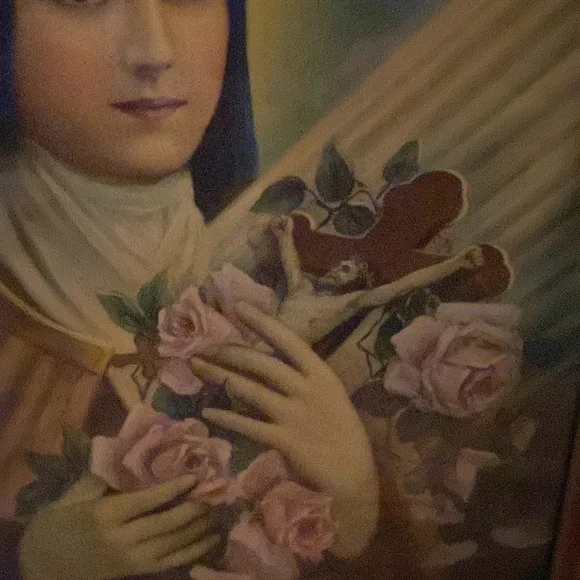 Vintage Saint Therese frame